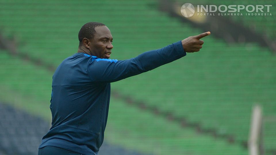 Jacksen F. Tiago pada saat latihan bersama timnas di lapangan SUGBK, Jakarta. Copyright: © Ratno Prasetyo/ INDOSPORT